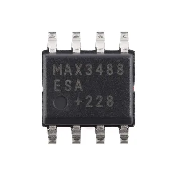5 шт./лот MAX3488ESA + T SOP-8 Интерфейсная микросхема RS-422/RS-485 с питанием 3,3 В, скорость нарастания 10 Мбит/с ограничена, True