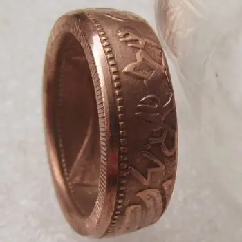 Кольцо для монет Германии из 100% Меди Ручной Работы В Размерах 8-16