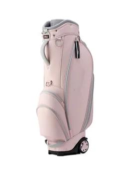 Новая брендовая женская корейская сумка высокого качества, удобная сумка на колесиках, водонепроницаемая искусственная кожа, множество отделений на молнии для хранения сумки для гольфа