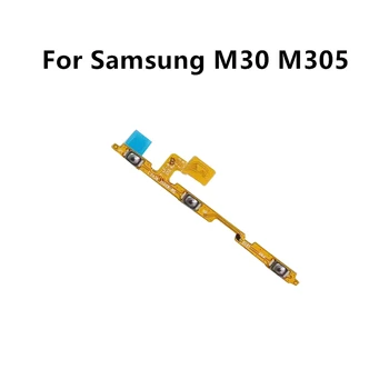 для Samsung M30 M305 Боковая клавиша регулировки громкости питания, кнопка включения-выключения гибкого кабеля Для SAMSUNG M305 Запасные части для гибкого кабеля