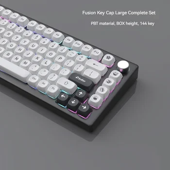 Клавиша Xvx Fusion Moa Height Keycap Совместима С механическими клавиатурами Такими Как Hi75 S99 F99 75 98 84 Более Удобный диапазон касания