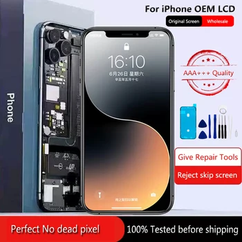 Оригинальный Oem-Дисплей В Сборе Для iPhone 6S 7 8 Plus X XS XR 11 12 13 Mini 14 Pro Max OEM LCD 100% Teste Оригинального Цвета