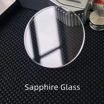 Толщина 1,2 мм С обеих сторон Плоское сапфировое стекло для часов Прозрачное круглое стекло диаметром 34 мм 36 мм