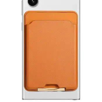 Приклеивающийся кошелек для телефона Легкий карман для телефона из искусственной кожи, многофункциональный приклеивающийся держатель для карт, Портативные Устойчивые кошельки для телефонов