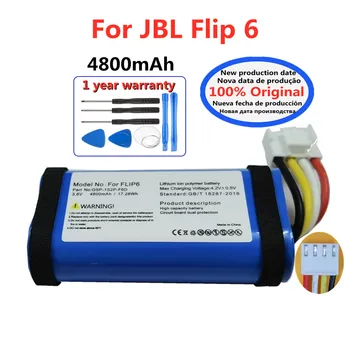 4800 мАч, 100% новый оригинальный аккумулятор для JBL Flip 6 Flip6, высококачественный аккумулятор для Bluetooth-динамика Bateria Batteri, быстрая доставка