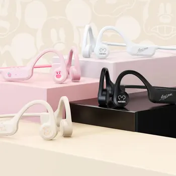 Оригинальные Наушники Disney С Костной Проводимостью QS-10 Bluetooth 5.3 Hi-Fi Стереозвук Беспроводные Наушники С Длительным Режимом Ожидания Спортивная Гарнитура