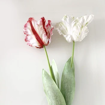 Букеты тюльпанов с искусственным цветком, Элегантное Свадебное украшение, Имитация Прочного домашнего декора из 3 цветов, Одиночные 3D Тюльпаны