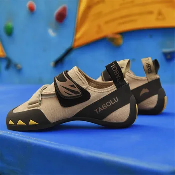 Обувь для скалолазания для мужчин, кожаные кроссовки, водонепроницаемые ботинки для альпинизма, кемпинга, пеших прогулок, Толстая подошва, удобная спортивная обувь для бега.