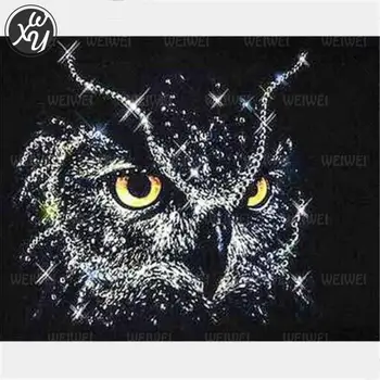Алмазная живопись Черной совы для взрослых Серия животных 5D Алмазная мозаика с полной вышивкой крестом для домашнего декора Семейные поделки
