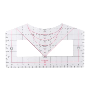 Направляющая для футболки Прозрачная направляющая для выравнивания винила Для измерительного инструмента швейного инструмента калибровочного инструмента Прозрачная линейка