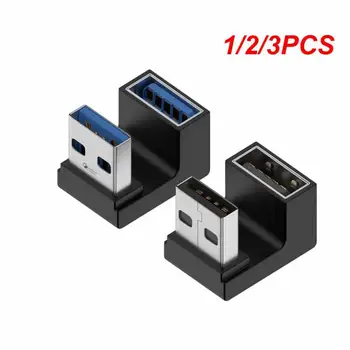 1/2/3ШТ U-образный Удлинитель 10 Гбит/с вверх-вниз под углом 90 градусов USB 3.0 TYPE-C Usb-c 10 Гбит/с M/F Адаптер типа 