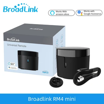 BroadLink RM4 Mini Универсальный пульт дистанционного управления ИК Беспроводной переключатель Wifi Смарт-контроллер, совместимый с Alexa Google Home IFTTT Domotica