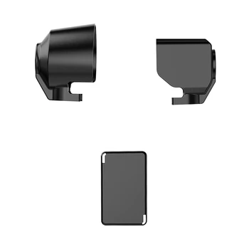 Для DJI Pocket 3 адаптер для камеры с рамкой, бленда, защитная пленка для экрана, крышка объектива