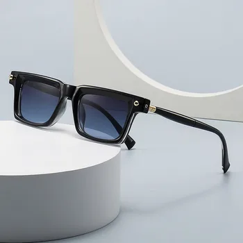 NYWOOH, женские квадратные солнцезащитные очки, Модный Ретро бренд, дизайнерские Градиентные Солнцезащитные очки, Мужские Прямоугольные солнцезащитные очки в стиле панк UV400