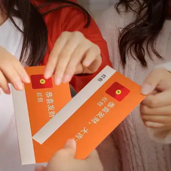 Китайские красные карманы Уникальный набор китайских красных конвертов для веселого весеннего фестиваля, креативные красные конверты WeChat, Праздничные красные конверты