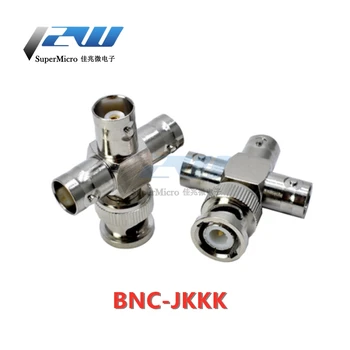 1 ШТ BNC 4-полосный адаптер BNC-JKKK/BNC-KKKK адаптер радиочастотного осциллографа BNC 1-сантиметровый 3-гнездовой 4-полосный адаптер BNC материнская медь