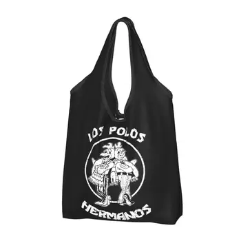 Продуктовые сумки Los Pollos Hermanos Breaking Bad Прочные Многоразовые Перерабатываемые Складные Сверхпрочные Лучше Позвоните Солу В Эко-сумку Для покупок