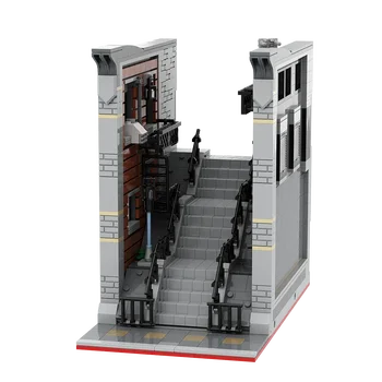 MOC Funny Jokers Строительные Ступеньки Кирпичи Модель лестницы с шутками Набор строительных блоков Модель Цирка Игрушки с видом на улицу Подарок для детей