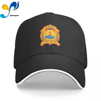 Хлопковая кепка унисекс для женщин и мужчин с логотипом Средней школы Vijaya Модная бейсболка Регулируемая Уличная шляпа для улицы