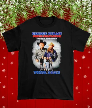 Джордж Стрейт Крис Стэплтон Маленький Большой Город Рождественская ночь Рубашка Всех размеров NG1 с длинными рукавами