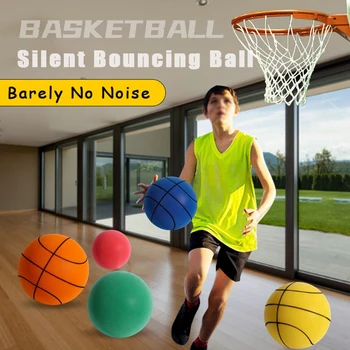 1шт 21/18 см Бесшумный баскетбольный пенопластовый спортивный мяч для помещений, бесшумный баскетбол, детские спортивные игрушки из пенопласта на открытом воздухе, детские бесшумные детали для прыжков