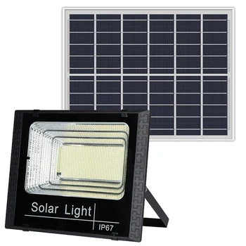 Солнечные прожекторы с дистанционным управлением 100 Вт прожектор на солнечной энергии Наружный Водонепроницаемый IP67 Прочный