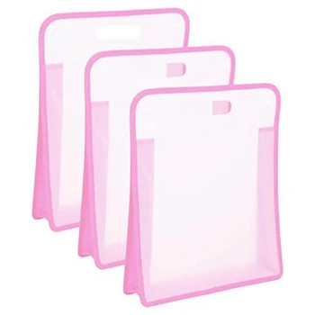 Органайзер для хранения бумаги 12X12, органайзер для хранения бумаги для вырезок, розовый для хранения альбомов, виниловой бумаги