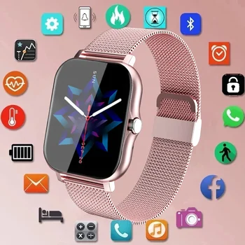 2023 Новые умные часы, женские модные часы для звонков с Bluetooth, фитнес-трекер, водонепроницаемые спортивные женские умные часы для Android IOS