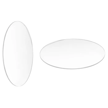 2 Шт Прозрачный Зеркальный акриловый круглый диск толщиной 3 мм, диаметр: 85 мм и 70 мм