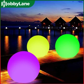 Надувной Светящийся шар с дистанционным управлением из ПВХ, светодиодный Мигающий Пляжный мяч, Детский Водный Светящийся шар, Аксессуары для вечеринок на открытом воздухе