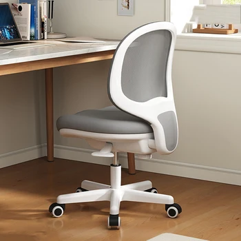 Удобное офисное кресло для спальни, Поворотная Регулируемая эластичная Переносная Подъемная спинка офисного кресла Silla De Escritorio Furniture