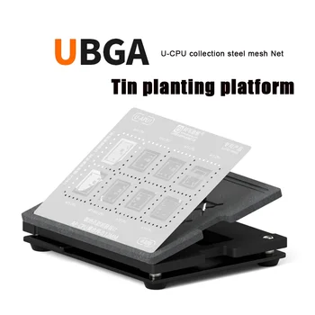 Платформа для посадки Олова серии Amaoe UBGA Tin Planting Expert / Набор Сеток CPU / Доска Позиционирования / Трафарет Для Реболлинга Стальной Сетки