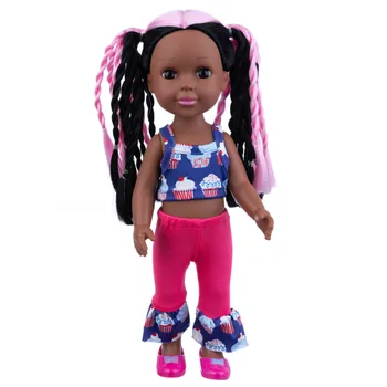 30-сантиметровые виниловые африканские куклы Reborn Baby Reborn Baby для всего тела с темной кожей и розовыми заплетенными волосами, водонепроницаемые игрушки для ванной, подарки, игрушки для переодевания