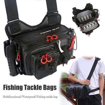 Многофункциональная рыболовная сумка большой емкости наплечная сумка для рыбалки Рюкзак для снаряжения Водонепроницаемые сумки для рыболовных снастей