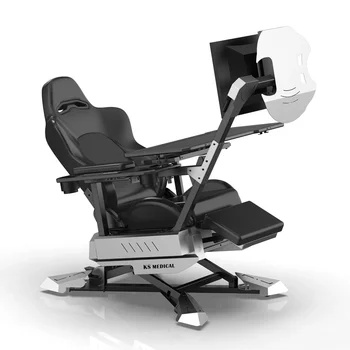 Превосходное эргономичное игровое и офисное кресло в кокпите, компьютерное игровое кресло с откидывающейся спинкой (исключая 2 монитора)