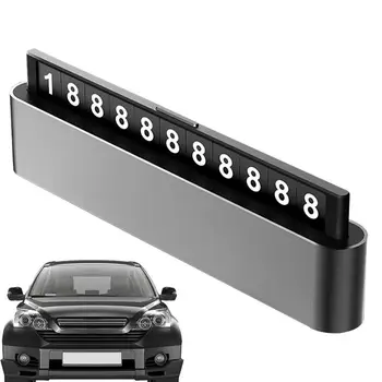 Временный парковочный номерной знак из алюминиевого сплава Универсальный поворотный автомобильный телефонный номерной знак для парковки В Carstyling Автоаксессуары