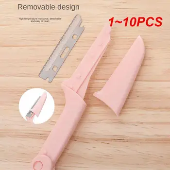 1-10 шт. Инструменты для макияжа, складной нож для бровей, безопасный нож для соскабливания бровей, нож для бритья, доступный для начинающих, брови