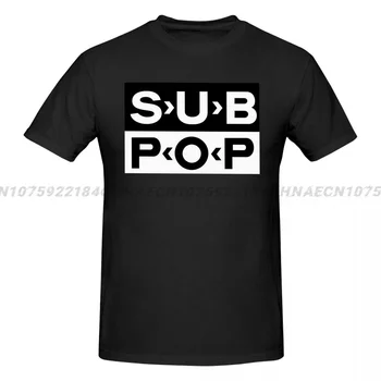 Мужская футболка с креативным графическим принтом в стиле SUB POP 2024 года