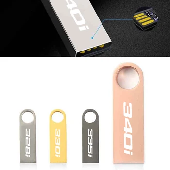 USB флэш-накопитель 16GB 32GB Pen Drive водонепроницаемый металлический u-диск Для BMW 340d 335d 330d 328d 325d 320d 318d 316d 340i автомобильные аксессуары