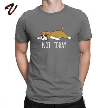 Мужская футболка Funny Not Today, футболки для собак-боксеров, винтажные топы с круглым вырезом и коротким рукавом, хлопковые футболки, Хипстерская футболка, Большие размеры