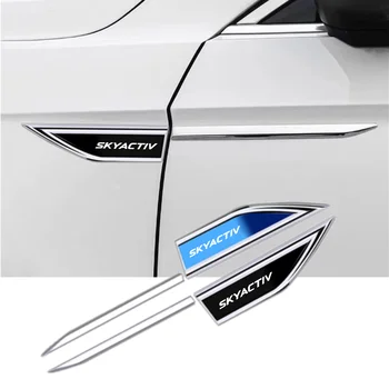 Значок наклейки на крыло автомобиля 3D Металлическая защитная наклейка на кузов автомобиля для Mazda Skyactiv Technology Logo 3 6 CX 5 CX3