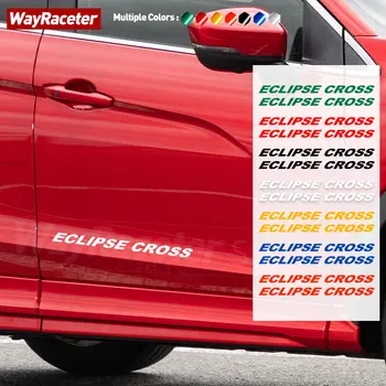 2 Шт Светоотражающие Виниловые Наклейки Боковой Двери Кузова Капот Полосы Графики Наклейки Для Mitsubishi Креста Затмение Аксессуары