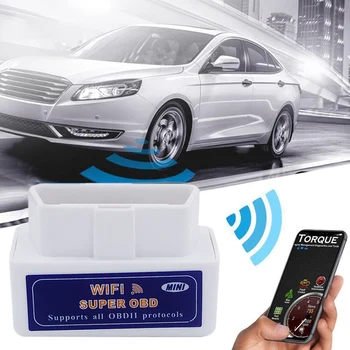 OBD2 Сканер ELM327 V1.5 WIFI OBD 2 Автомобильный Диагностический Сканер Для Автомобиля OBDII Диагностический Инструмент Считыватель кода Белый