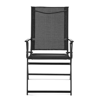 Greyson Square, набор из 2 складных стульев для патио, черный