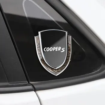 Автомобильная Наклейка Эмблемы Боковой Щит Автомобильный Стайлинг Логотип Значок Наклейка На Окно Кузова Автомобиля Для Cooper R55 R56 R60 R61 F55 F56 F60r One S