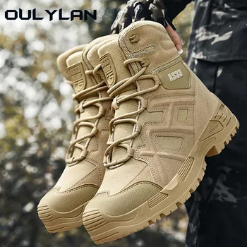 Армейские тактические ботинки, мужские летние Военные походные ботинки для скалолазания на открытом воздухе, мужская походная тренировочная обувь, армейские ботильоны для пустыни