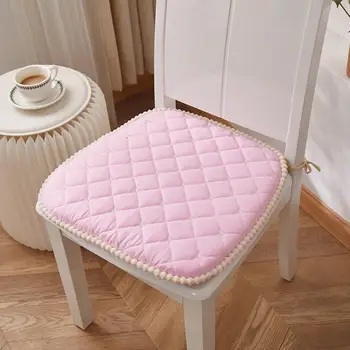 Плюшевый коврик для кресла с окантовкой, удобный коврик для кресла с застежкой-молнией, легко пристегиваемый, фиксированная подушка для сидения в домашнем офисе для лежания