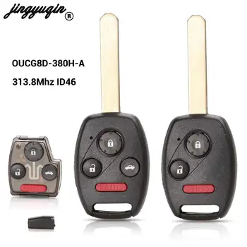 Автомобильный дистанционный ключ jingyuqin для Honda Odyssey S0084-A Accord CIVIC STREAM 2003-2007 OUCG8D-380H-A 313,8 МГц с чипом ID46 (7961)