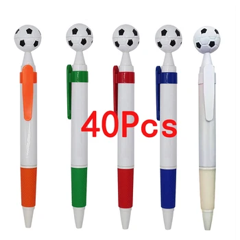 40шт Детская футбольная шариковая ручка Пластиковые Футбольные сувенирные ручки для рукоделия, чернила, многофункциональный декор, шариковая ручка для студентов