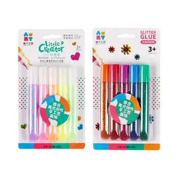 Волшебные Пузырьковые ручки 5шт 3D Art Safe Pen Print Bubble Pen Многофункциональная Волшебная Цветная ручка с блестящими флуоресцентными ручками для